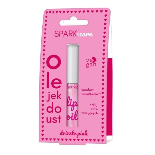 Flos-Lek Laboratorium, Lip Care, olejek do ust, Drizzle Pink, 5,5g