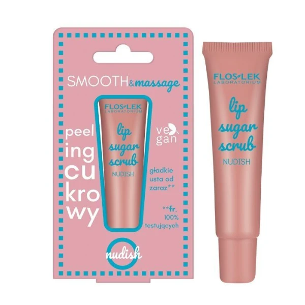 Flos-Lek Laboratorium, Lip Care, peeling cukrowy do ust, Nudish, 14g