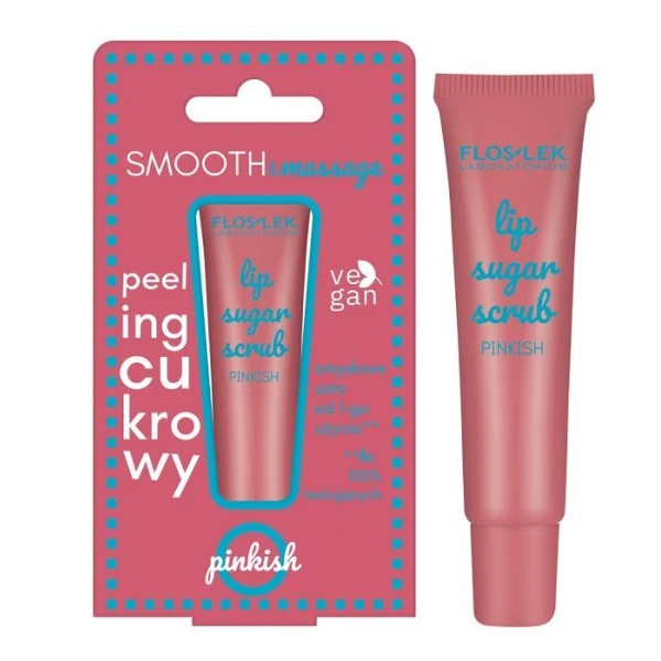 Flos-Lek Laboratorium, Lip Care, peeling cukrowy do ust, Pinkish, 14g