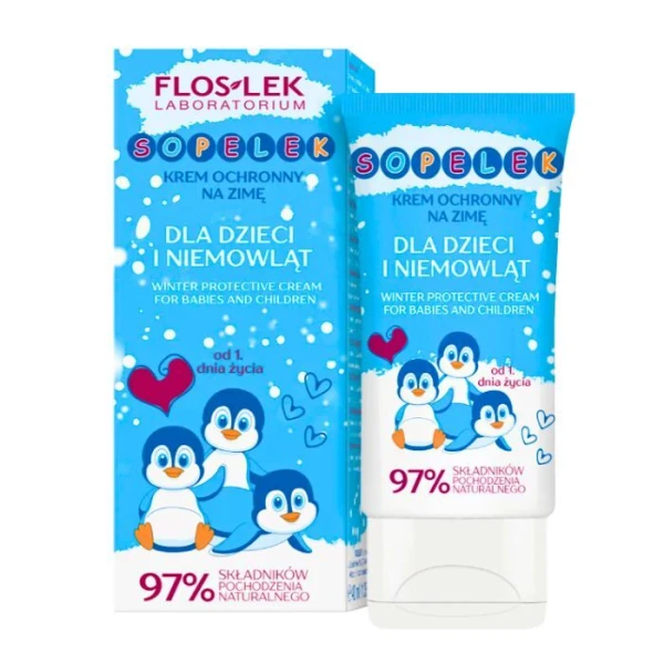Flos-Lek Laboratorium, Sopelek, krem ochronny dla dzieci i niemowląt na zimę, od 1 dnia życia, 40ml