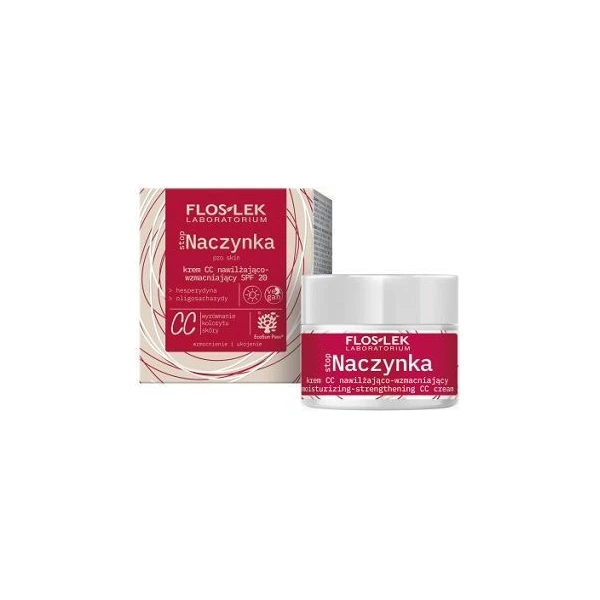 Flos-Lek Laboratorium, Stop Naczynka, krem CC nawilżająco-wzmacniający, na dzień, SPF20, 50ml