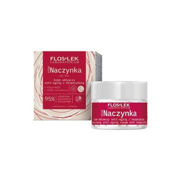 Flos-Lek Laboratorium, Stop Naczynka, krem odżywczy anti-aging, z hesperydyną, 50ml