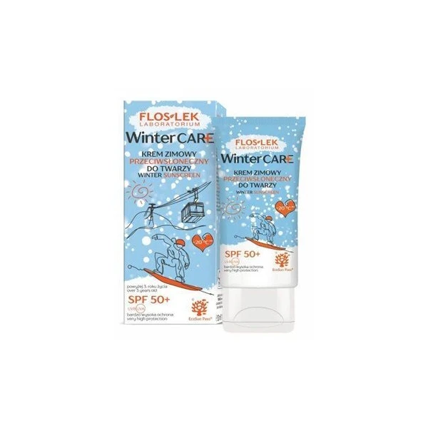 Flos-Lek Laboratorium, Winter Care, krem zimowy do twarzy, przeciwsłoneczny, SPF 50+, 30ml