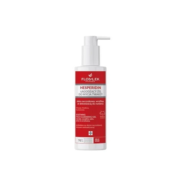 Flos-Lek Pharma, Hesperidin, łagodzący żel do mycia twarzy, 175ml
