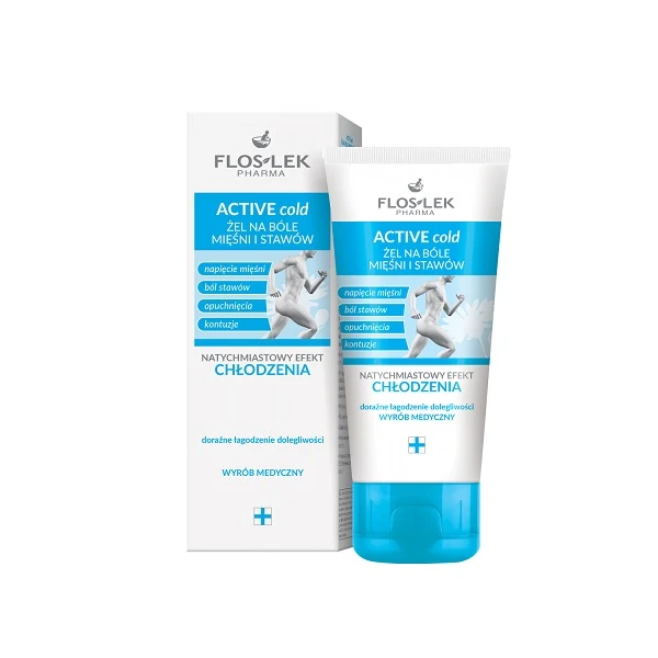 Flos-Lek Pharma, Active Cold, chłodzący żel na bóle mięśni i stawów, 100ml