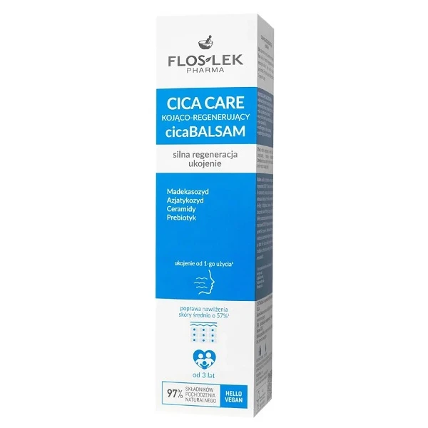 Flos-Lek Pharma, Cica Care, kojąco-regenerujący balsam, od 3 roku życia, 60ml