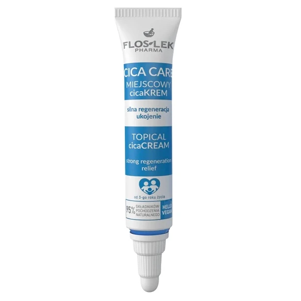 Flos-Lek Pharma, Cica Care, miejscowy krem regenerujący, od 3 roku życia, 20ml