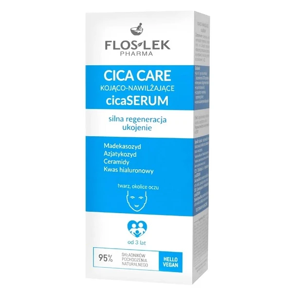 Flos-Lek Pharma, Cica Care, kojąco-nawilżające serum do twarzy, 30ml