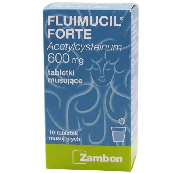 Fluimucil Forte 600mg, 10 tabletek musujących