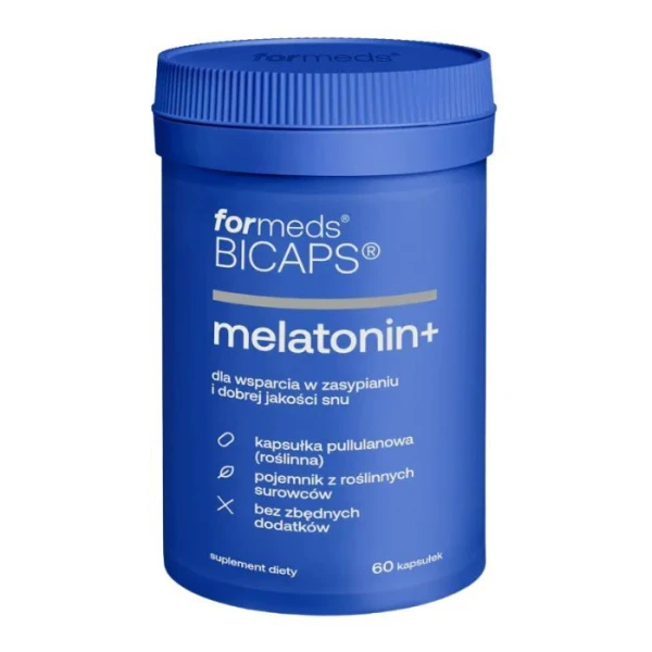 ForMeds Bicaps, Melatonin+, 60 kapsułek