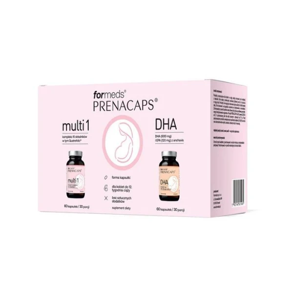 ForMeds Prenacaps, Multi 1 + DHA, 2x60 kapsułek