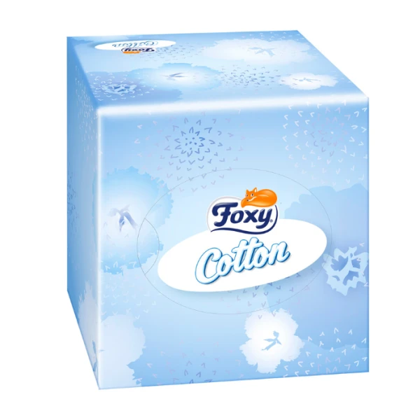 Foxy Cotton Ultra, chusteczki kosmetyczne, 60 sztuk