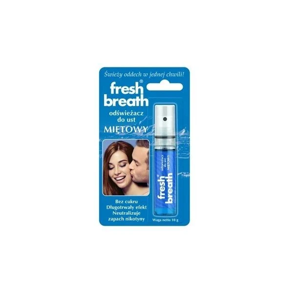 Fresh Breath, odświeżacz do ust, Miętowy, spray, 10g