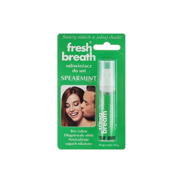 Fresh Breath, odświeżacz do ust, Spearmint, spray, 10g