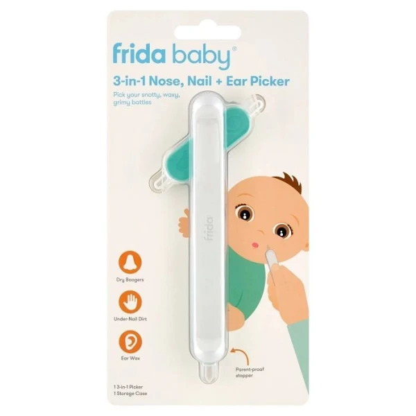 FridaBaby 3w1, czyścik do uszu, nosa i paznokci, dla niemowląt od urodzenia, 1 sztuka