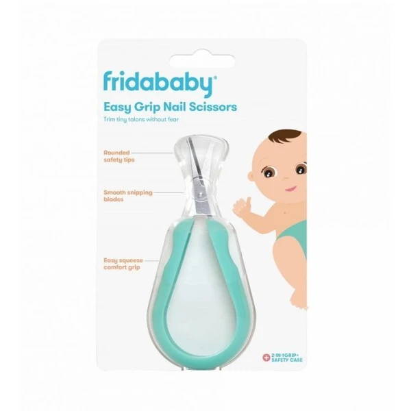 FridaBaby Easy Grip Nail Scissors, nożyczki do paznokci dla niemowląt, od urodzenia, 1 sztuka