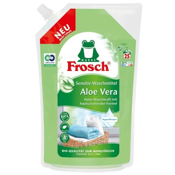 Frosch, płyn do prania uniwersalny, aloesowy, zapas, 1500ml