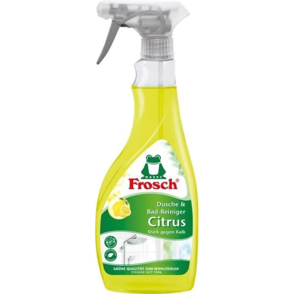 Frosch, środek do czyszczenia kabin prysznicowych i łazienek, cytrynowy, spray, 500ml