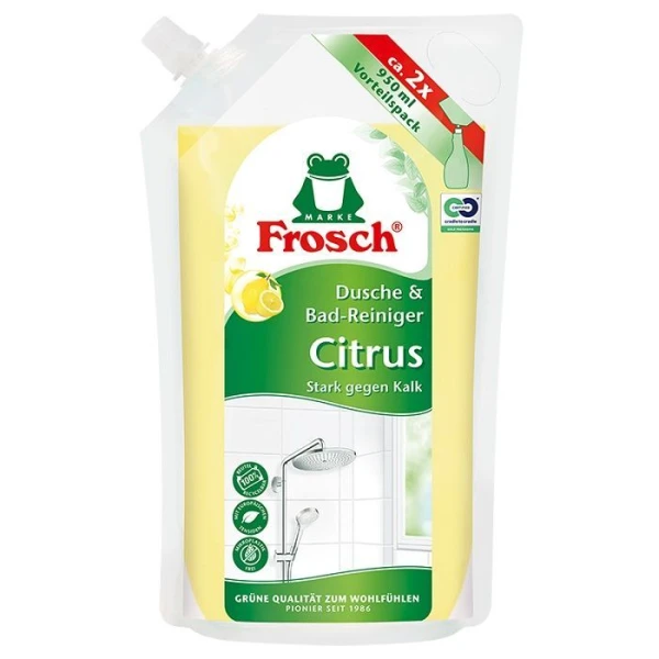 Frosch, środek do czyszczenia kabin prysznicowych i łazienek, cytrynowy, spray, 950ml