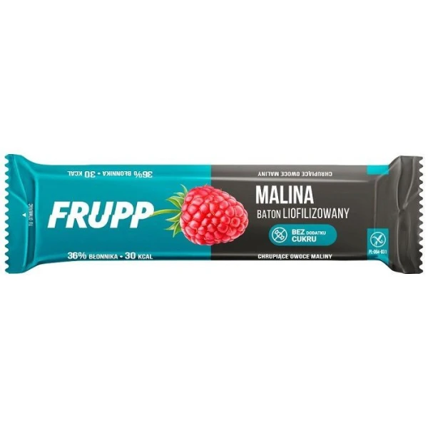 Frupp, baton liofilizowany, bez dodatku cukru, malina, 10g