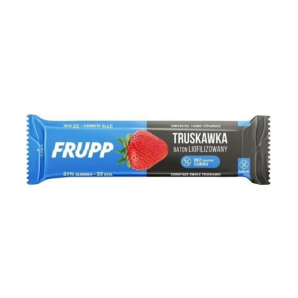 Frupp, baton liofilizowany, bez dodatku cukru, truskawka, 10g