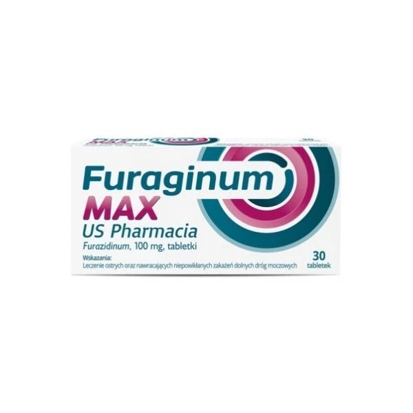 Furaginum Max US Pharmacia 100mg, 30 tabletek