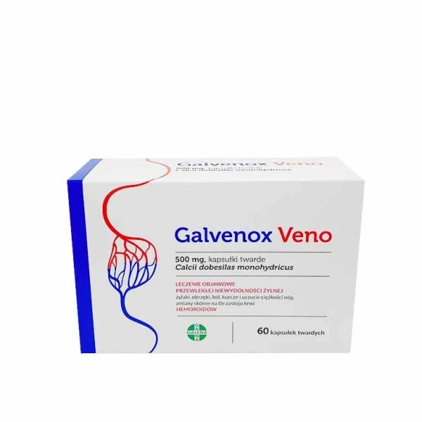 Galvenox Veno 500mg, 60 kapsułek