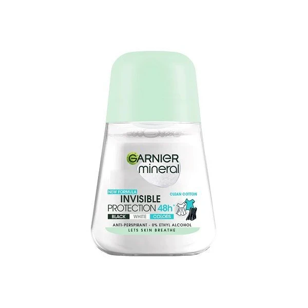 Garnier Mineral, Invisible Protection 48h, antyperspirant, roll-on, 50ml