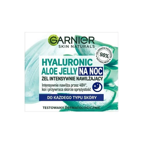 Garnier Skin Naturals, żel intensywnie nawilżający, na noc, każdy typ skóry, 50ml