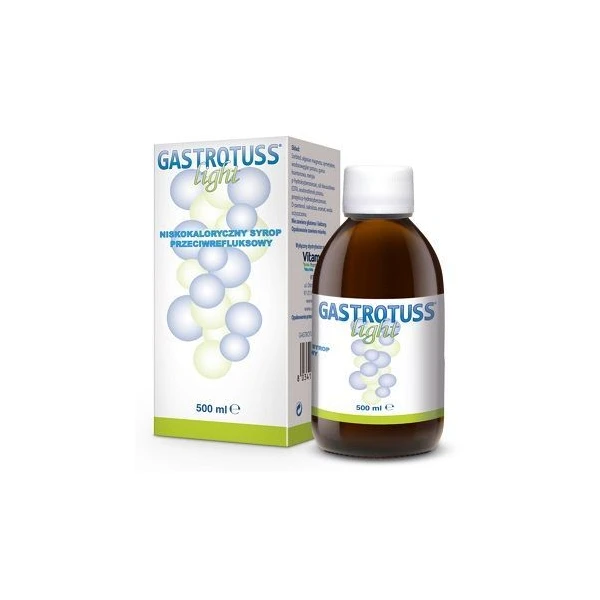 Gastrotuss Light, niskokaloryczny syrop przeciwrefluksowy, 500ml