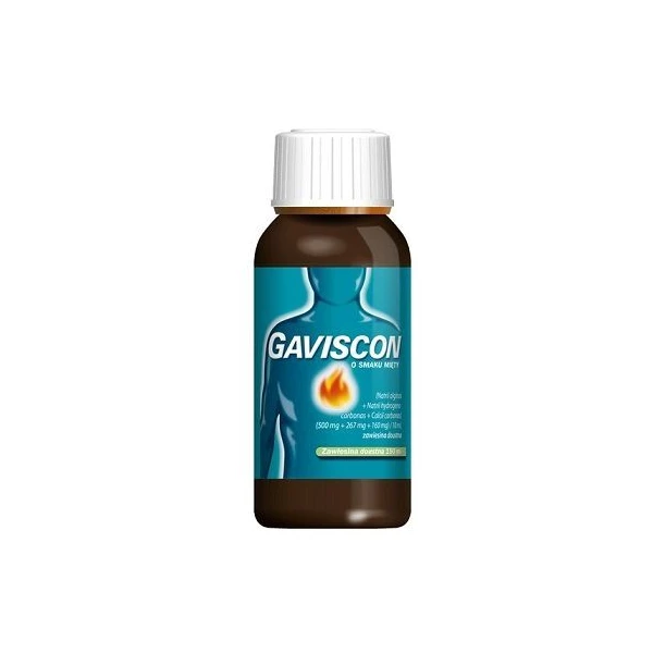 Gaviscon (500mg+267mg+160mg)/10ml, zawiesina doustna o smaku miętowym, 150ml