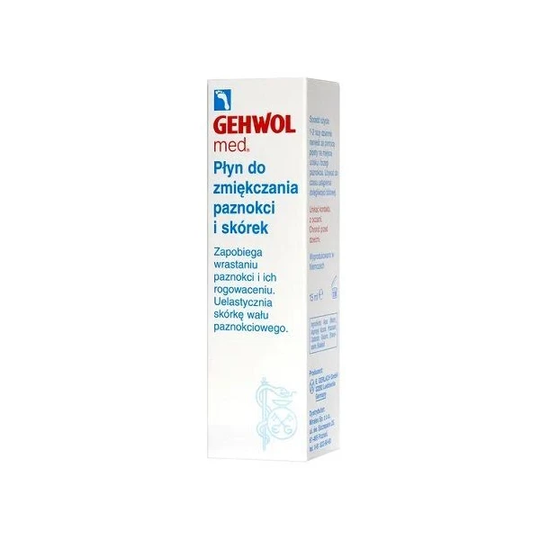 Gehwol Med, płyn do zmiękczania paznokci i skórek, 15ml