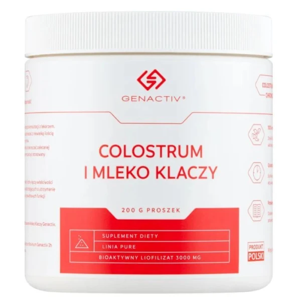 Genactiv Colostrum i Mleko Klaczy, proszek, 200g