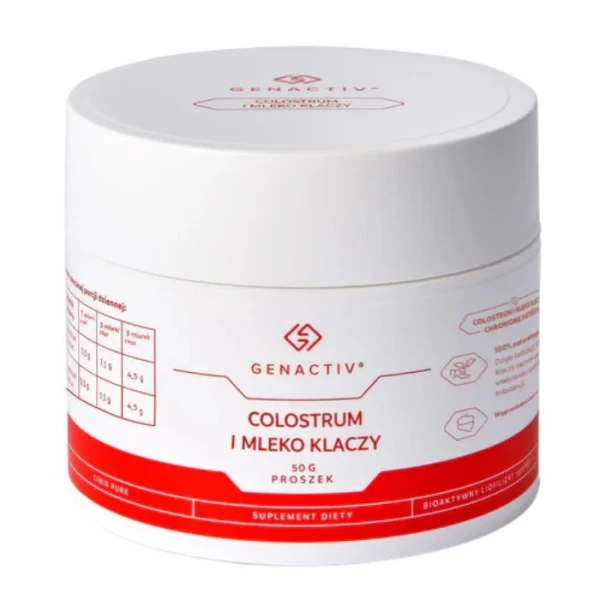 Genactiv Colostrum i Mleko Klaczy, proszek, 50g