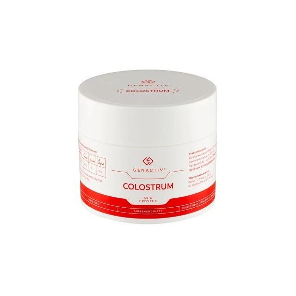 Genactiv Colostrum, proszek, dla dorosłych i dzieci po 3 roku życia, 45g