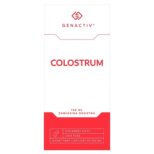 Genactiv Colostrum, zawiesina doustna, dla dorosłych i dzieci po 3 roku życia, 150ml