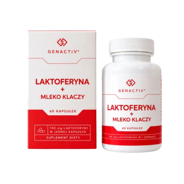 Genactiv Laktoferyna + Mleko Klaczy, 60 kapsułek