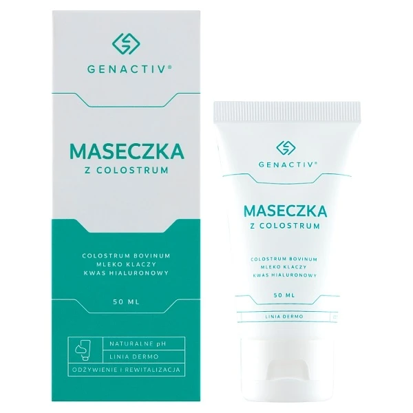 Genactiv Colostrum, maseczka do twarzy, 50ml