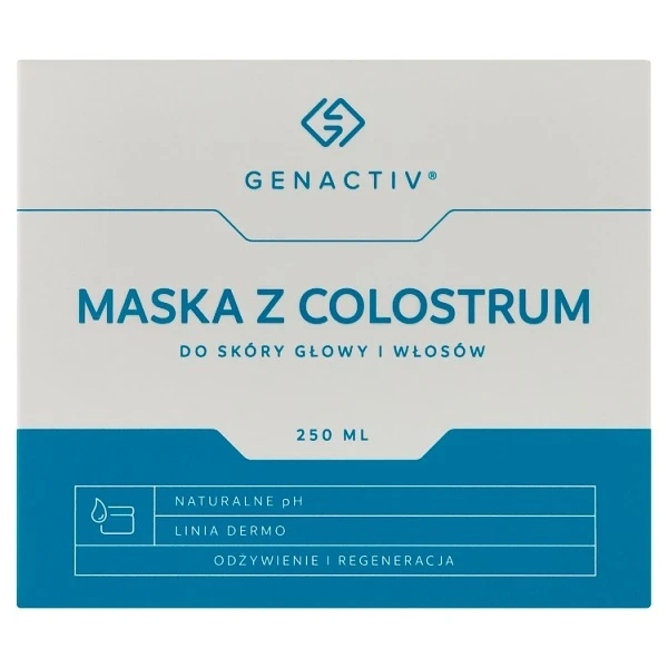 Genactiv Colostrum, maska do skóry głowy i włosów, 250ml