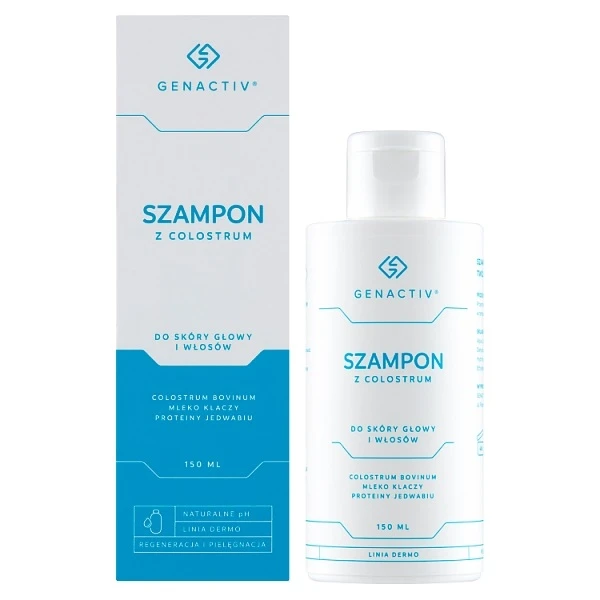 Genactiv Colostrum, szampon do skóry głowy i włosów, 150ml