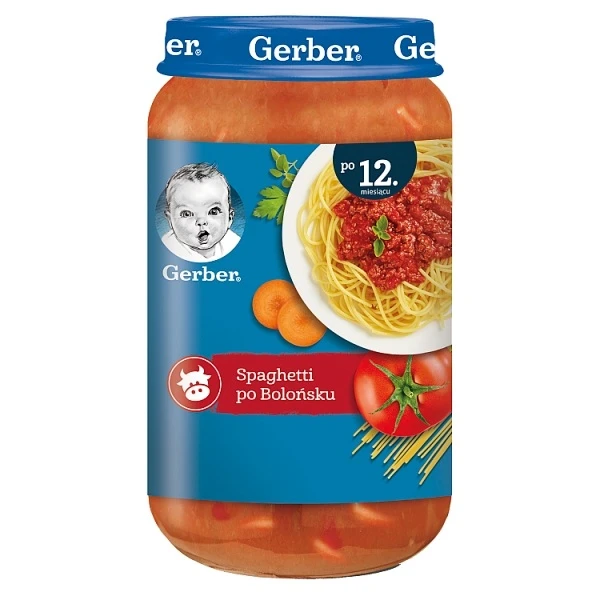 Gerber, spaghetti po Bolońsku, po 12 miesiącu, 250g