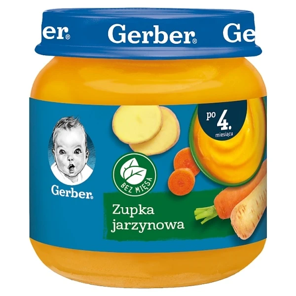Gerber, zupka jarzynowa, po 4 miesiącu, 125g