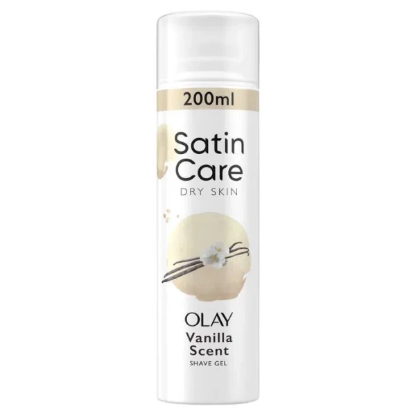 Gillette Satin Care, żel do golenia, Dry Skin, Vanilla Scent, 200ml