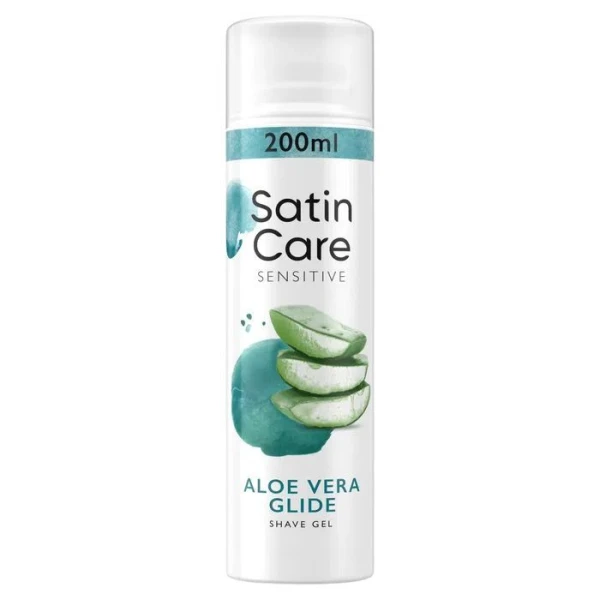 Gillette Satin Care, żel do golenia, Sensitive, Aloe Vera Glide, 200ml