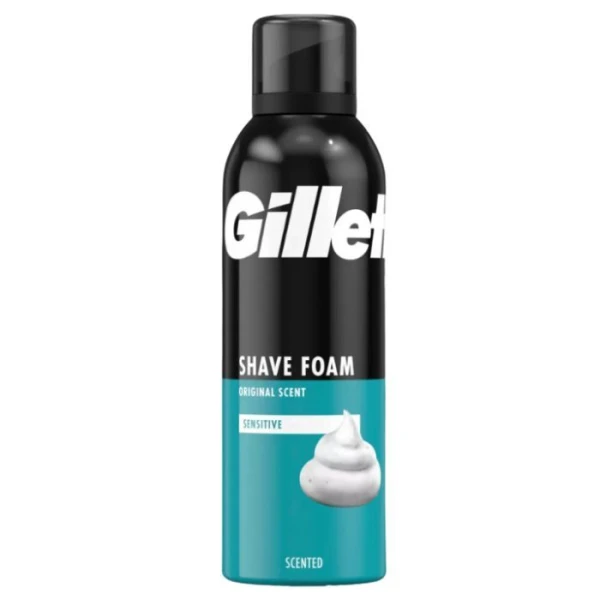 Gillette Sensitive, pianka do golenia do skóry wrażliwej, 200ml