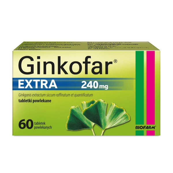 Ginkofar Extra 240mg, 60 tabletek