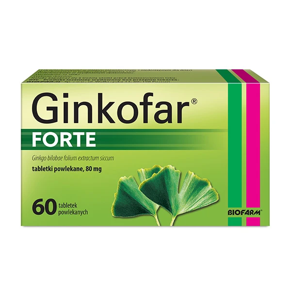 Ginkofar Forte 80mg, 60 tabletek