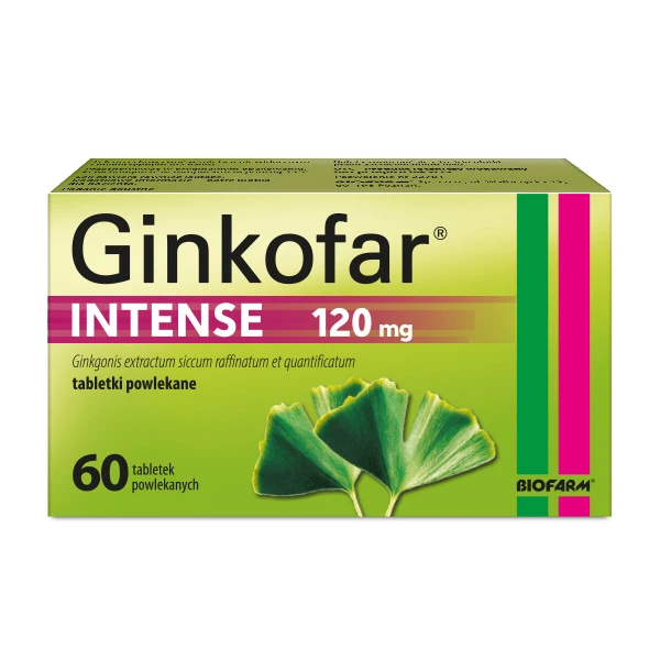 Ginkofar Intense 120mg, 60 tabletek