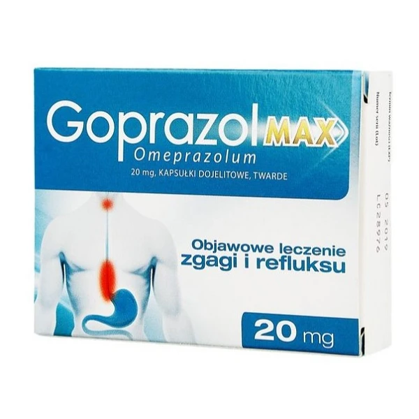 Goprazol Max 20mg, 14 kapsułek
