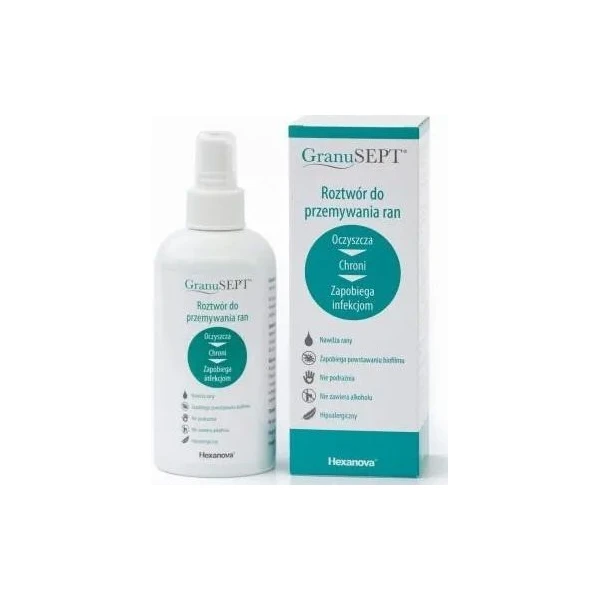GranuSept, roztwór do przemywania ran, spray, 250ml